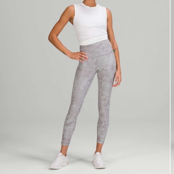 Lululemon Wunder Train High-Rise Tight 25" Tactile Jacquard Lunar Rock - Picture 1 of 8